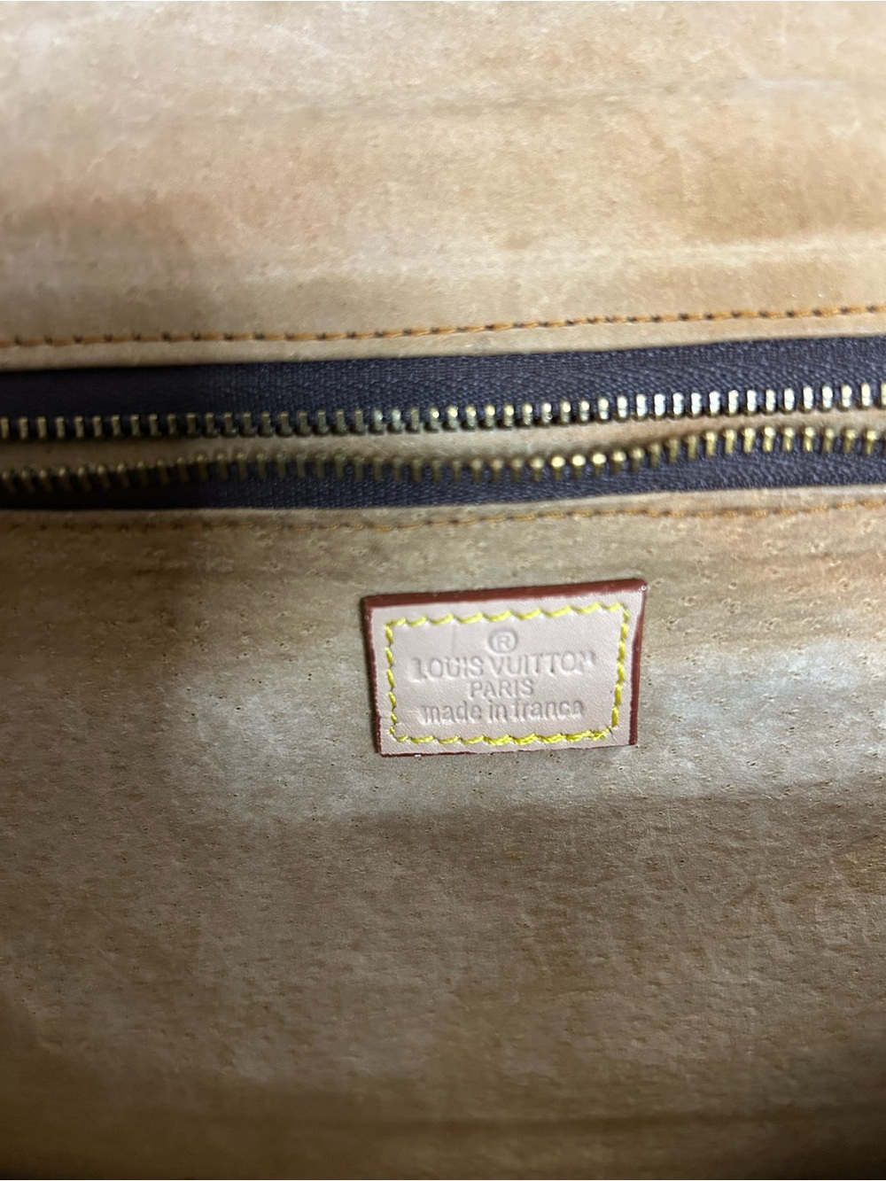Louis Vuitton Monogram Canvas Satchel in Brown and Gold - Picture 14 of 15